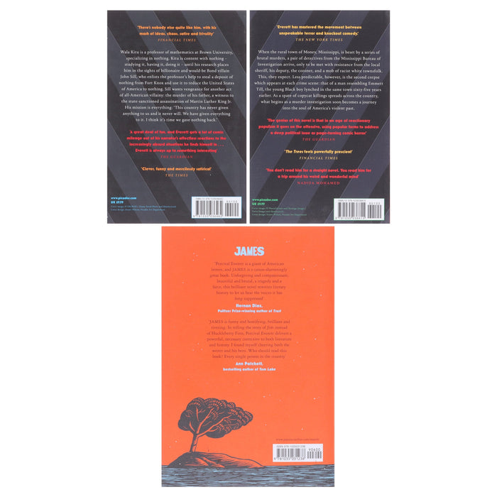 Percival Everett's Dr. No, The Trees & James: 3 Books Collection Set - Fiction - Paperback/Hardback Fiction Pan Macmillan