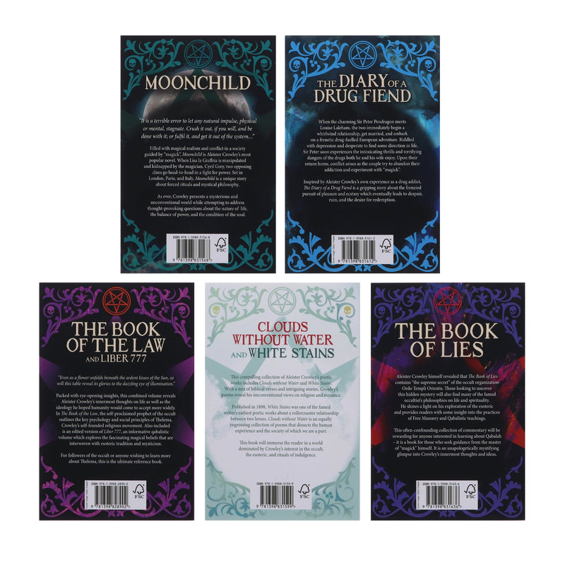 The Aleister Crowley 5 Books Collection Box Set - Fiction - Paperback Fiction Arcturus Publishing Ltd