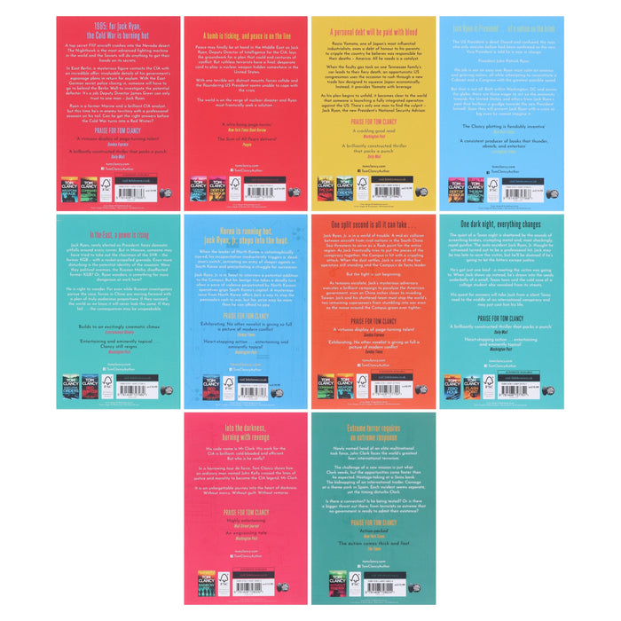 A Jack Ryan, JR & John Clark Novels by Tom Clancy 10 Books Collection Set - Fiction - Paperback Fiction Hachette