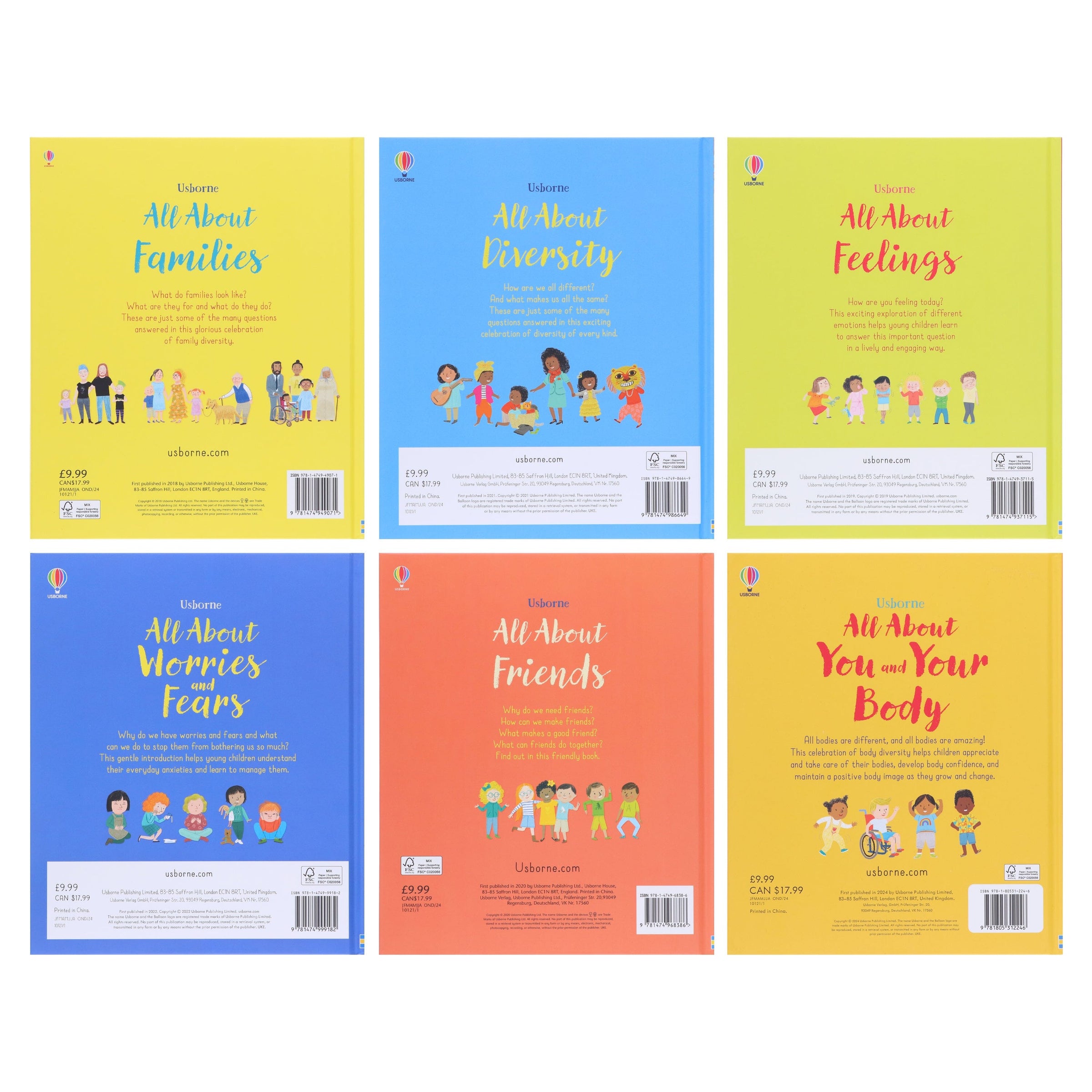 Usborne All About Series By Felicity Brooks: 6 Books Collection (Usbor ...