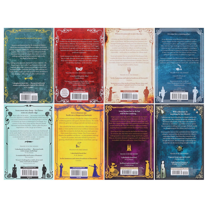 The Invisible Library Series By Genevieve Cogman Complete 8 Books Collection Set - Fiction - Paperback Fiction Pan Macmillan