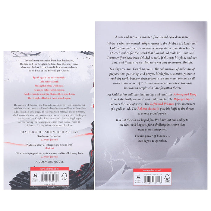 The Stormlight Archive Series (Book 4&5) by Brandon Sanderson 2 Books Collection Set - Fiction - Paperback/Hardback Fiction Hachette
