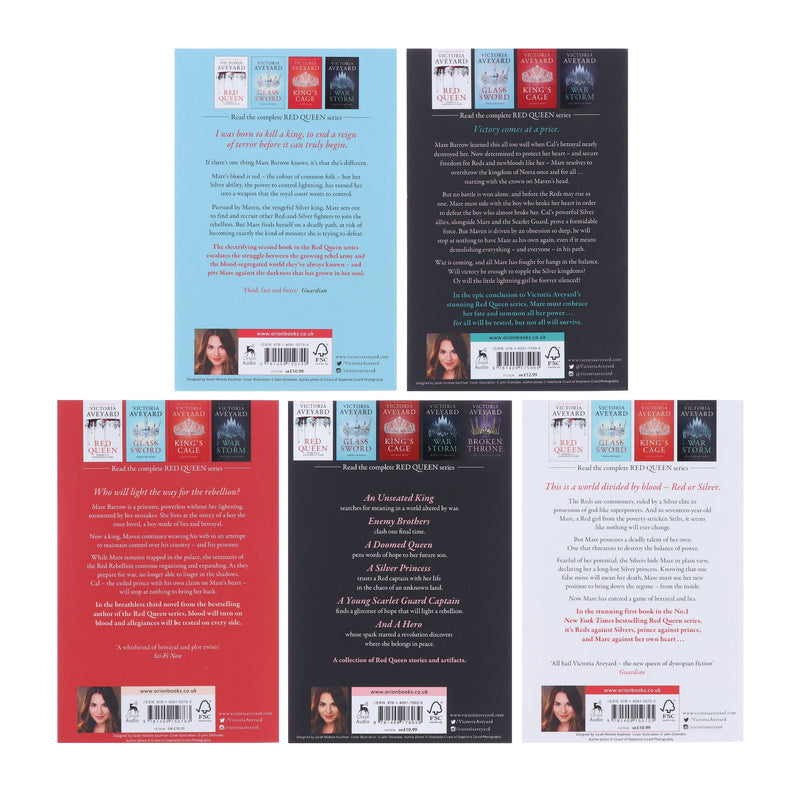 Red Queen Series by Victoria Aveyard 5 Books Collection Set - Fiction - Paperback Young Adult Orion