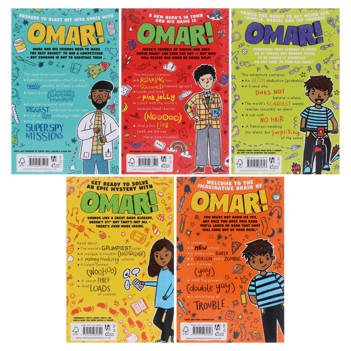 Planet Omar Series by Zanib Mian 5 Books Collection Box Set - Ages 9-11 - Paperback 9-14 Hachette