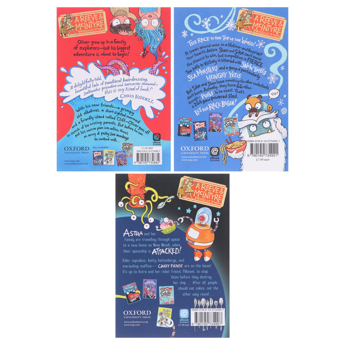 Reeve & McIntyre Adventures By Philip Reeve & Sarah McIntyre 3 Books Collection Set - Ages 7-9 - Paperback 7-9 Oxford University Press