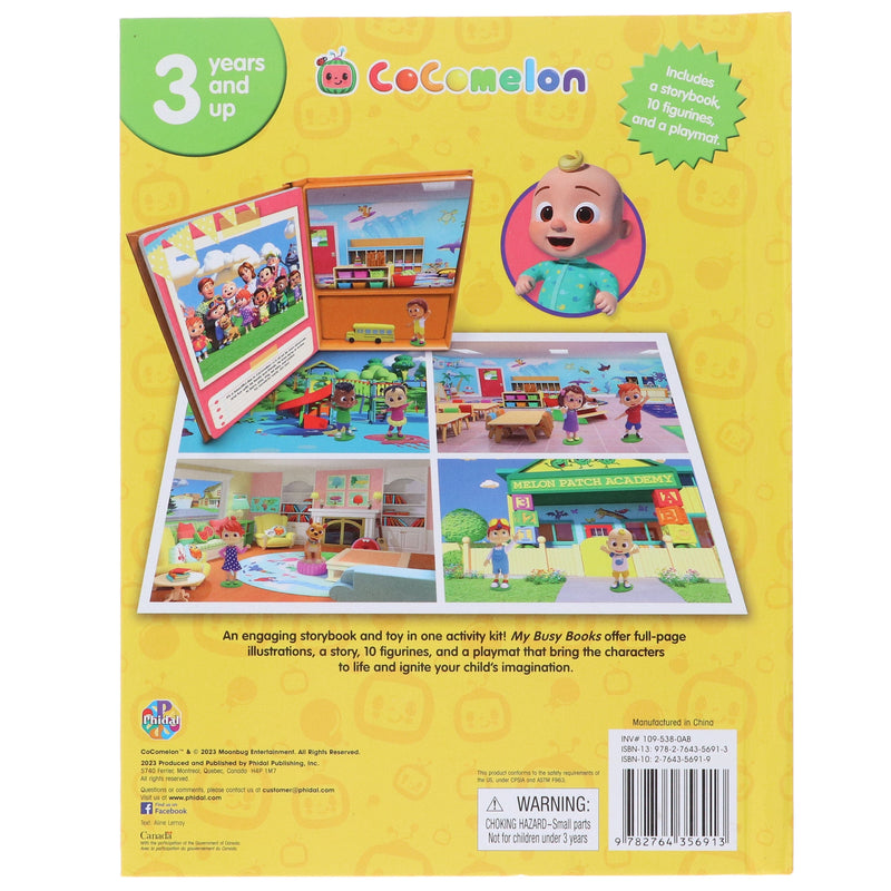 Cocomelon My Busy Books: Includes a storybook, 10 figurines and a playmat - Ages 3-5 - Hardback 3-5 Phidal Publishing