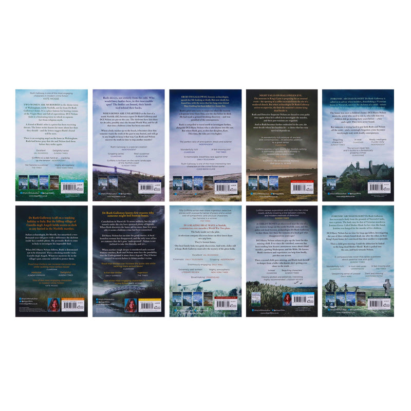 The Dr Ruth Galloway Mysteries By Elly Griffiths 10 Books Collection Set - Fiction - Paperback Fiction Quercus Publishing