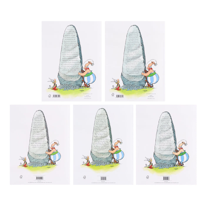 Asterix Series 8 (Book 36-40) by Goscinny & Uderzo: 5 Books Collection Set - Ages 6-11 - Paperback Graphic Novels Hachette