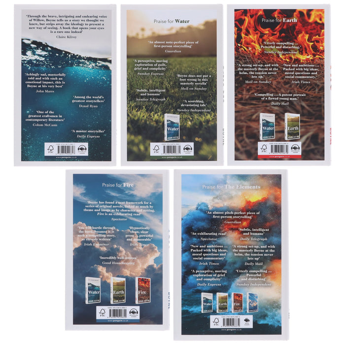 John Boyne Collection (Water, Earth, Fire, Air & The Elements) 5 Books Set - Fiction - Hardback Fiction Penguin Random House