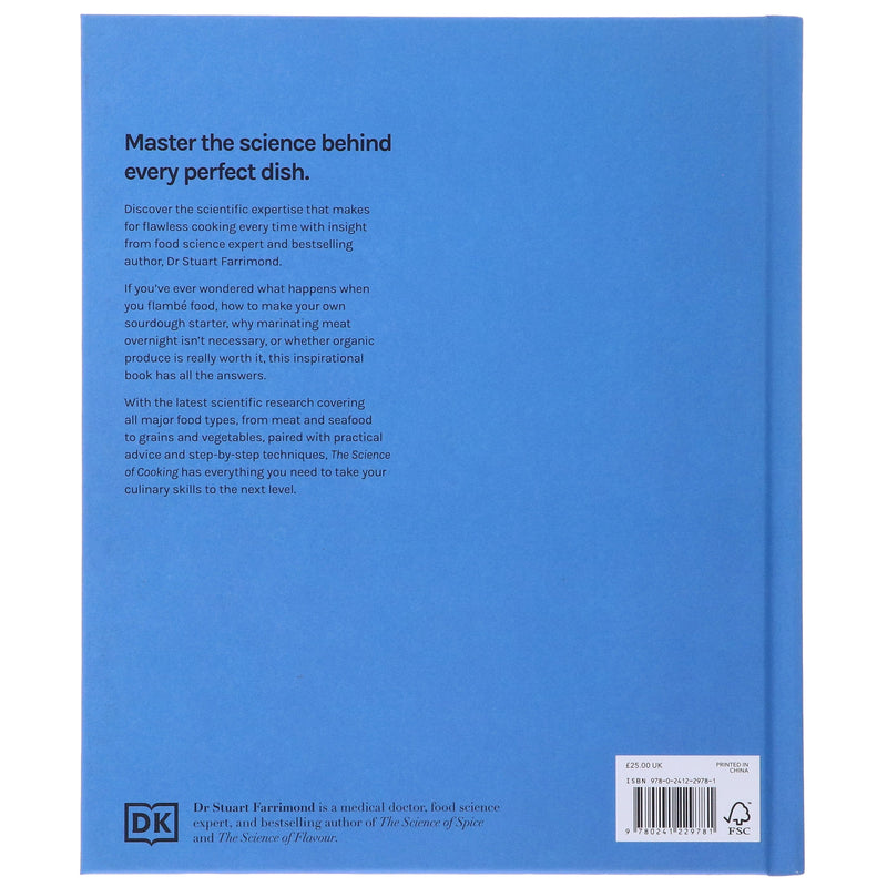 The Science of Cooking: Every Question Answered to Perfect your Cooking by Dr. Stuart Farrimond - Non Fiction - Hardback Non-Fiction DK