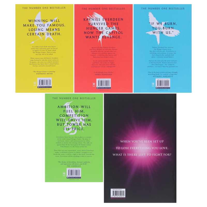 The Hunger Games Series by Suzanne Collins: 5 Books Collection Set - Ages 12-18 - Paperback/Hardback Fiction Scholastic