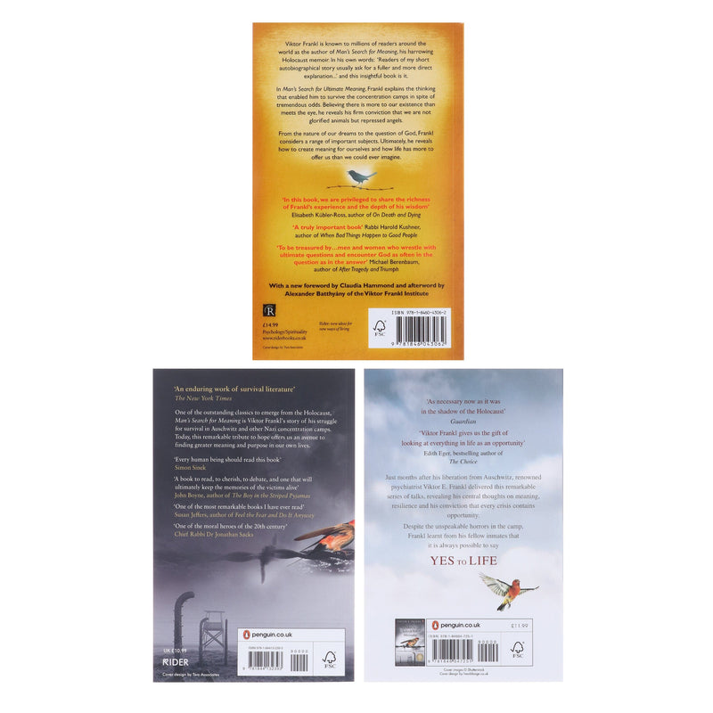 Viktor E Frankl Collection 3 Books Set - Non Fiction - Paperback Non-Fiction Penguin Random House