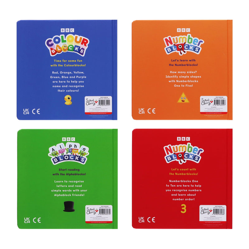 Numberblocks, Alphablocks and Colourblocks First Collection 4 Books Set - Ages 2-5 - Board Book 0-5 Sweet Cherry Publishing