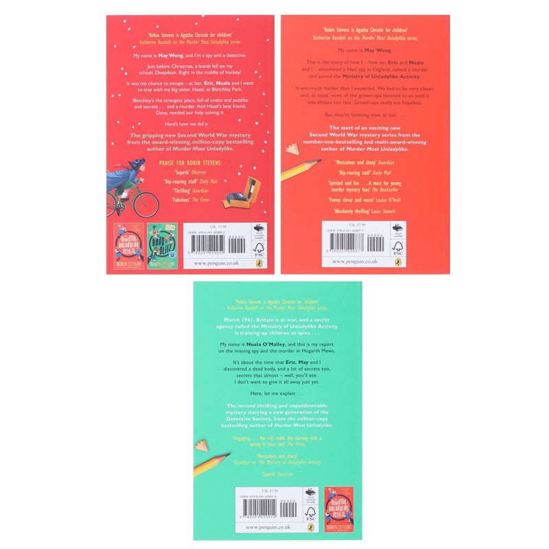 The Ministry of Unladylike Activity by Robin Stevens 3 Books Collection Set - Ages 8-13 - Paperback Fiction Penguin Random House