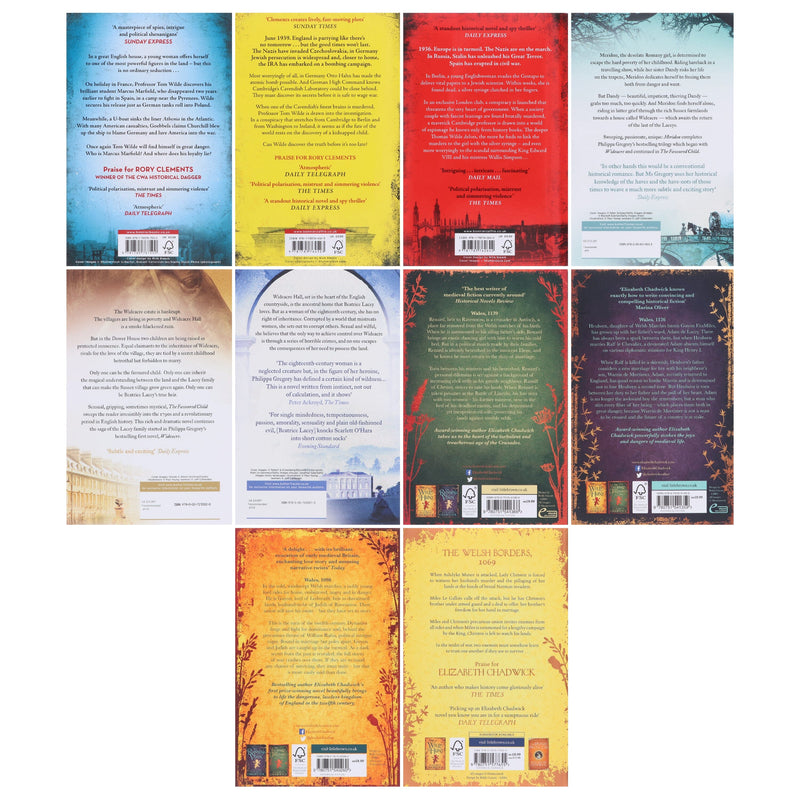 Historical Drama & Political Intrigue Bundle 10 Books Collection Set - Fiction – Paperback Fiction Various