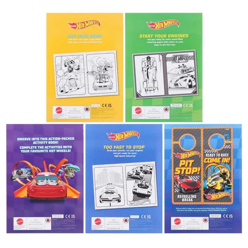 HotWheels Turbo Challenge 5 Sticker Activity Books Books2Door
