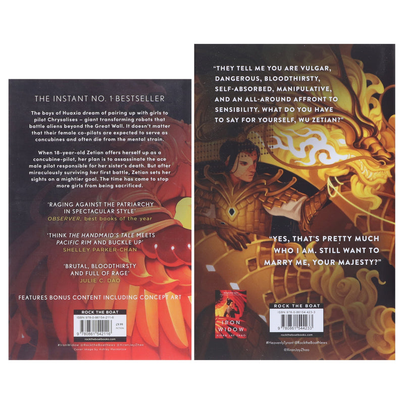 Iron Widow Series by Xiran Jay Zhao: 2 Books Collection Set - Ages 13+ - Paperback/Hardback Fiction Rock the Boat