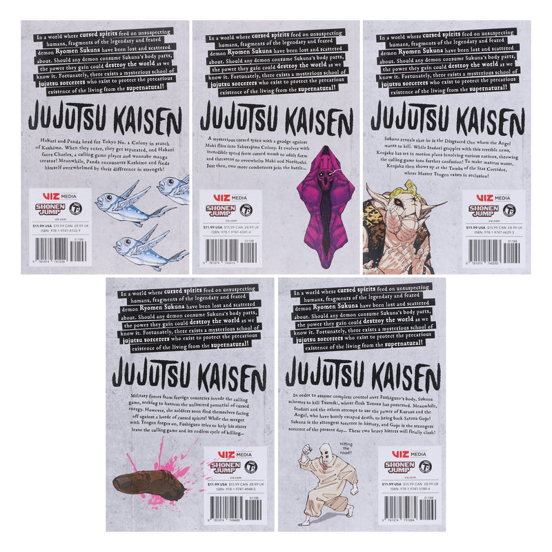 Jujutsu Kaisen (Volume 21-25) By Gege Akutami: 5 Books Collection Manga Set - Ages 16+ - Paperback Graphic Novels Viz Media, Subs. of Shogakukan Inc