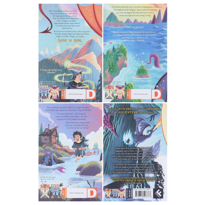 The Land of Roar Series by Jenny McLachlan Illustrated 4 Books Collect ...