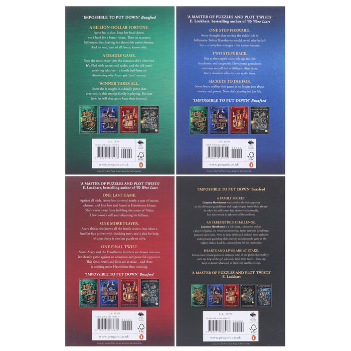 The Inheritance Games Series By Jennifer Lynn Barnes 4 Books Collection Set - Ages 12-17 - Paperback Fiction Penguin