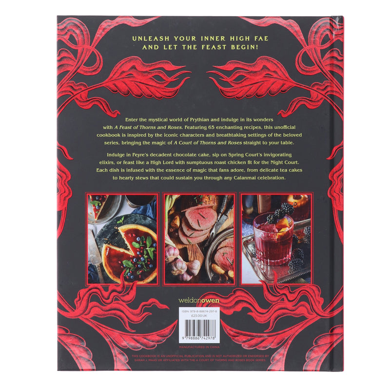 A Feast of Thorns and Roses: The Unofficial Cookbook of A Court of Thorns and Roses by Chelsea Cole - Non Fiction - Sprayed Edge Hardback Non-Fiction Insight Editions