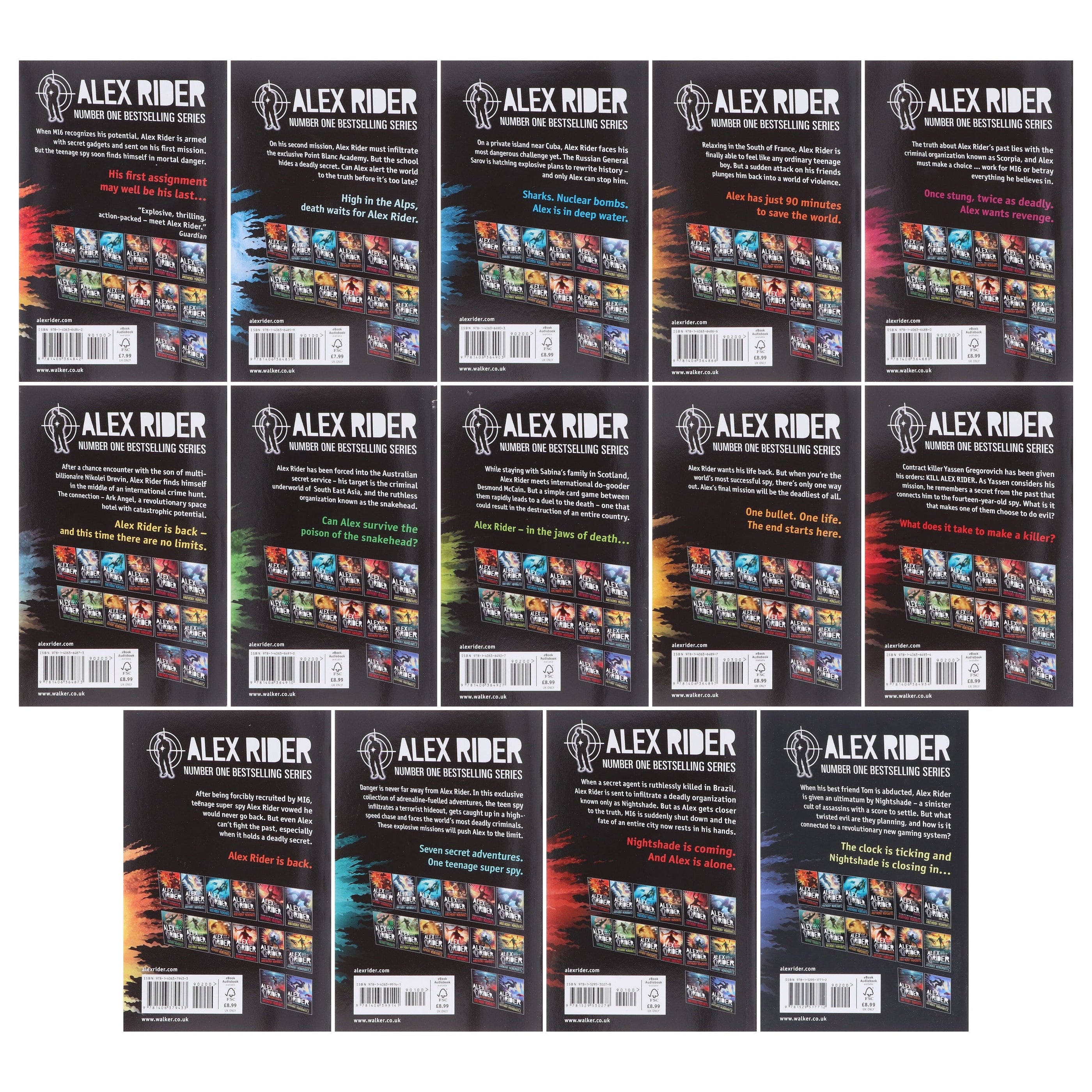 Alex Rider The Complete Missions by Anthony Horowitz: 14 Books Collect ...
