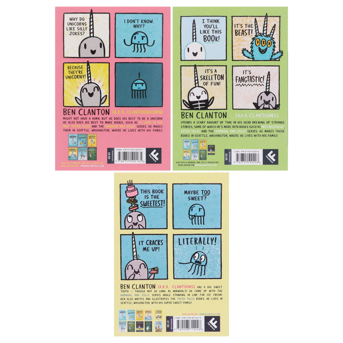 Narwhal and Jelly Series (Book 7-9) By Ben Clanton: Graphic Novels 3 Books Collection Set - Ages 4-7 - Paperback Graphic Novels HarperCollins Publishers