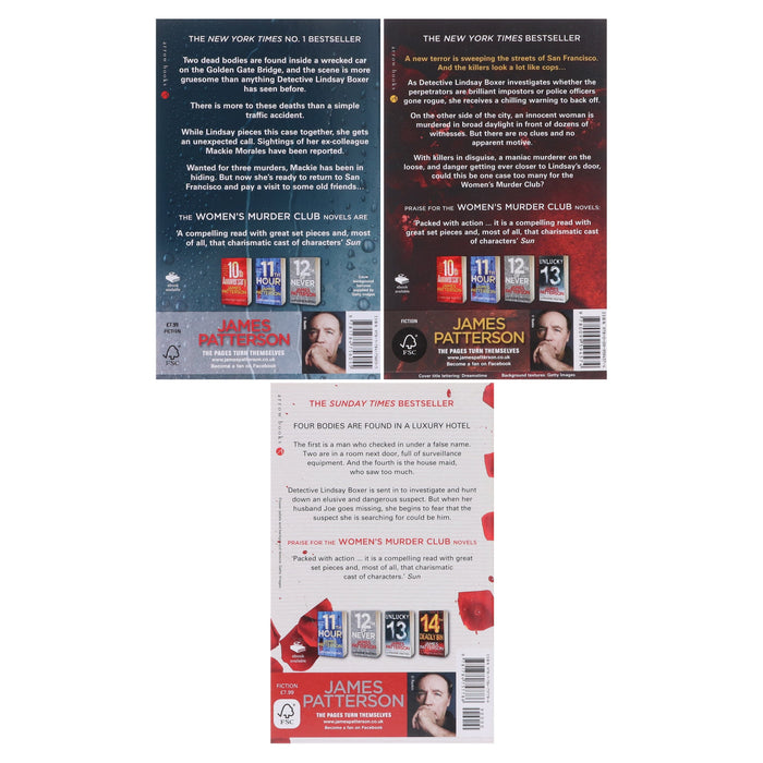 Women's Murder Club (Book 13-15) by James Patterson 3 Books Collection Set - Fiction - Paperback Fiction Penguin Random House