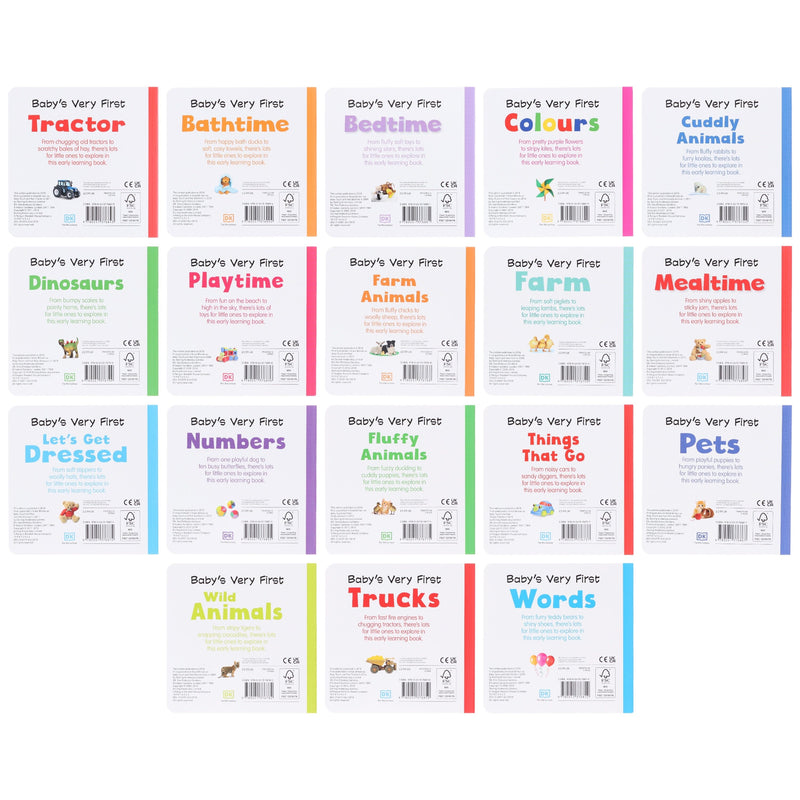 Baby's Very First Library By DK 18 Board Books Set- Ages 0-5 - Board Book 0-5 Dorling Kindersley Ltd