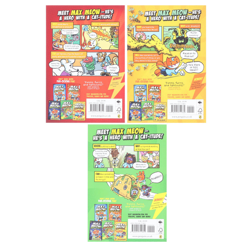 Max Meow Series (Book 4-6) by John Gallagher 3 Graphic Novels Collection Set - Ages 5-10 - Paperback Graphic Novels Penguin Random House