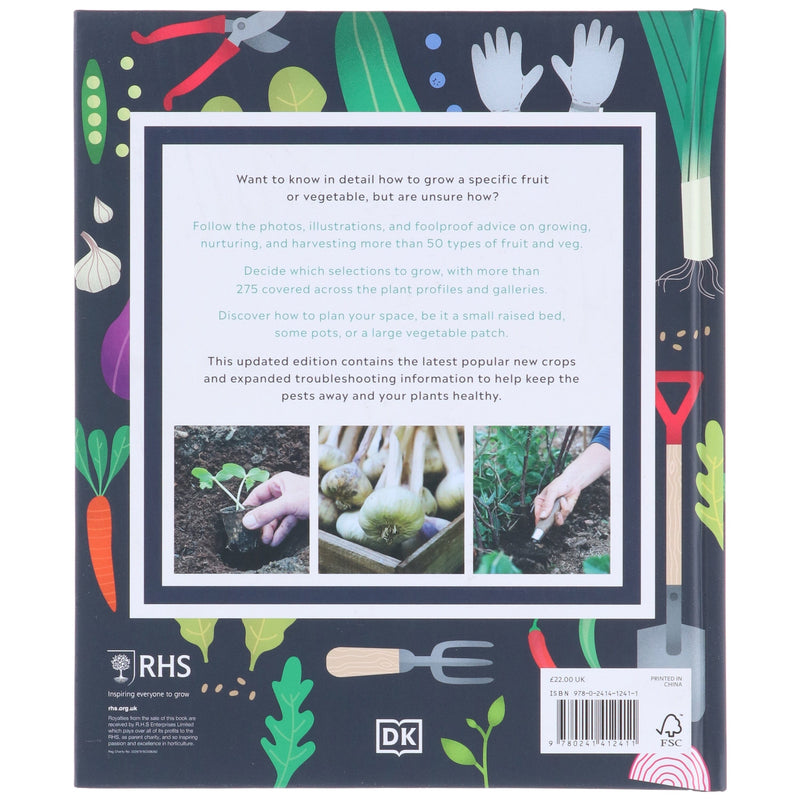 RHS Step-by-Step Veg Patch: A Foolproof Guide to Every Stage of Growing Fruit and Veg by Lucy Chamberlain - Non Fiction - Hardback Non-Fiction DK