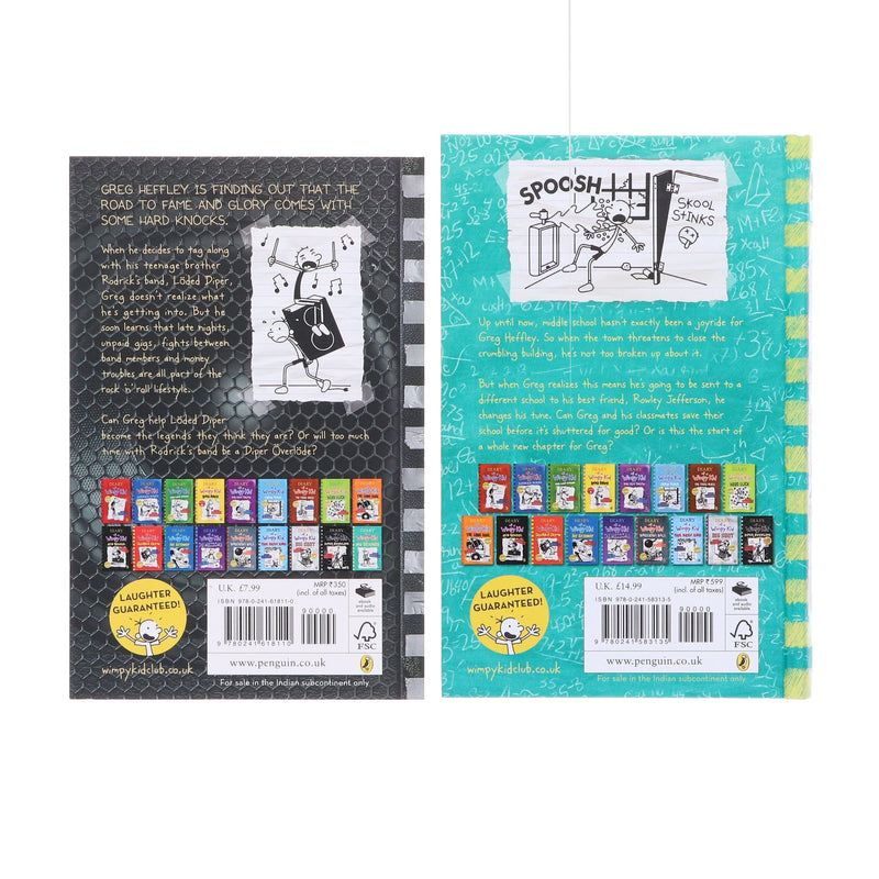 Diary of a Wimpy Kid by Jeff Kinney (Book 17 & 18) 2 Books Collection - Ages 8-12 - Paperback/Hardback 9-14 Penguin