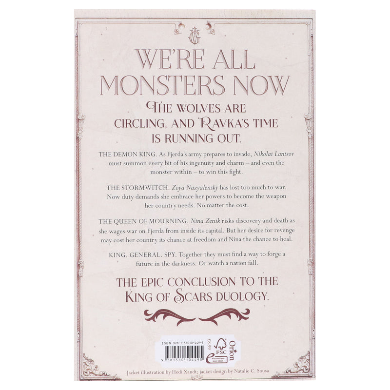 Rule of Wolves (King of Scars Series, Book 2) By Leigh Bardugo - Ages 12-14 - Paperback 9-14 Hachette