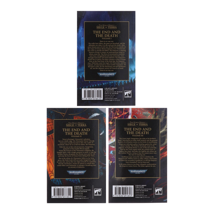The Horus Heresy: Siege of Terra (Book 8, Vol 1-3) by Dan Abnett 3 Books Collection Set - Fiction - Paperback Fiction Games Workshop Ltd
