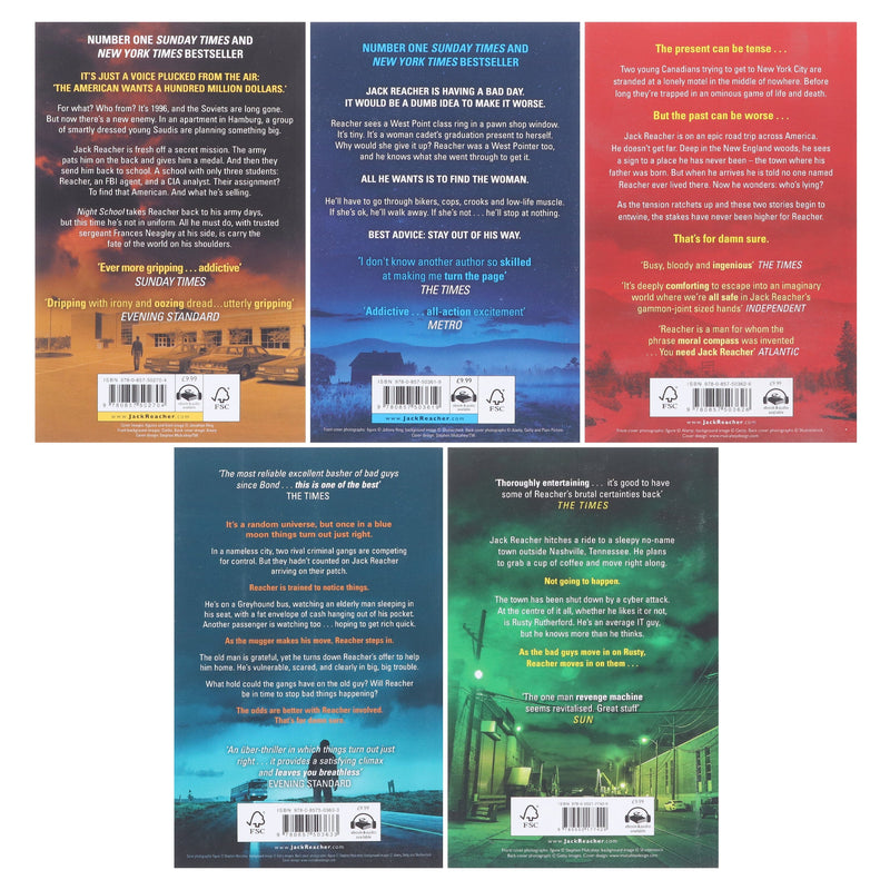 Jack Reacher Series by Lee Child: Books 21-25 Collection Set - Fiction - Paperback Fiction Penguin Random House