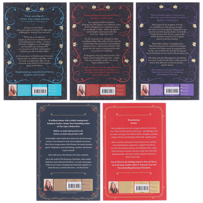 The Remnant Chronicles & Dance of Thieves Series by Mary E. Pearson: 5 Books Collection Set - Fiction - Paperback