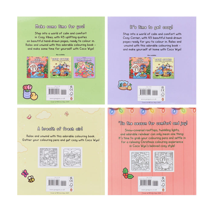Coco Wyo: A Cute & Comfy 4 Colouring Books Set - Ages 8+ - Paperback 9-14 Penguin Random House