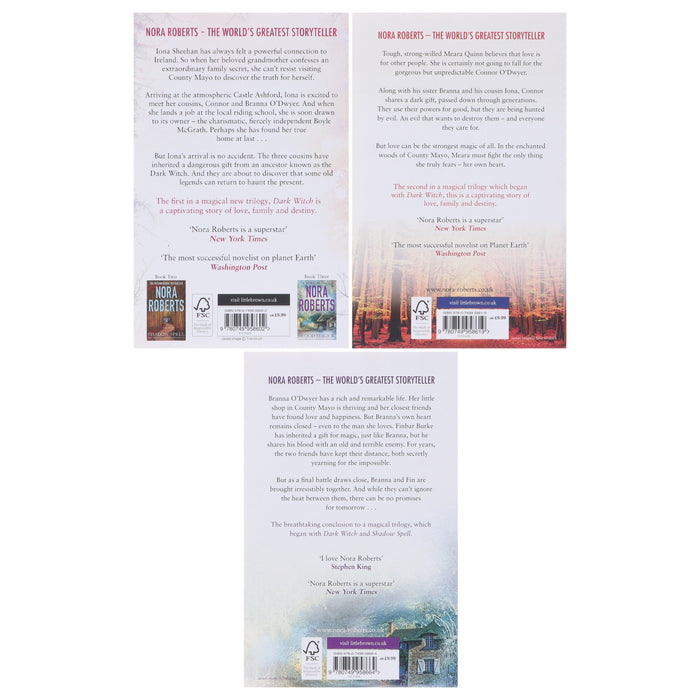 The Cousins O'Dwyer Trilogy by Nora Roberts 3 Book Collection Set - Fiction - Paperback Fiction Piatkus Books