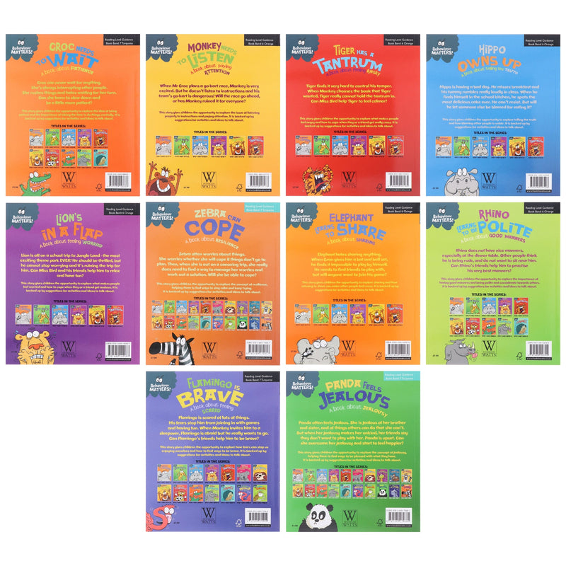 Behaviour Matters Series by Sue Graves & Trevor Dunton Illustrated 10 Books Collection Set - Ages 4-7 - Paperback 3-5 Hachette
