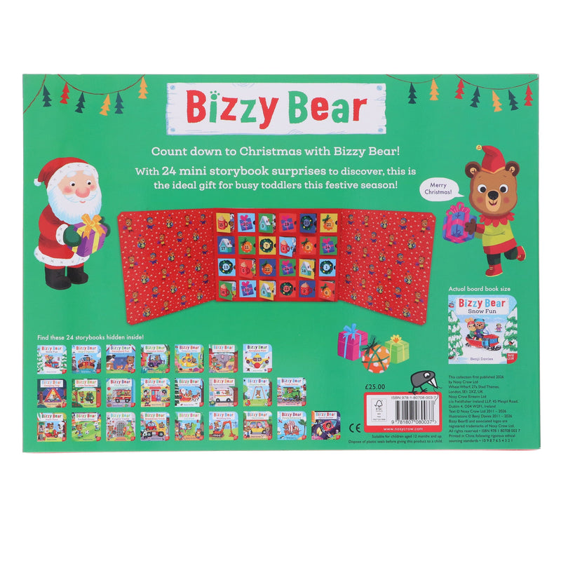 Bizzy Bear Advent Calendar Book Collection: Illustrated 24 Mini Storybook Surprises! by Benji Davies - Ages 2+ - Board Book 0-5 Nosy Crow Ltd