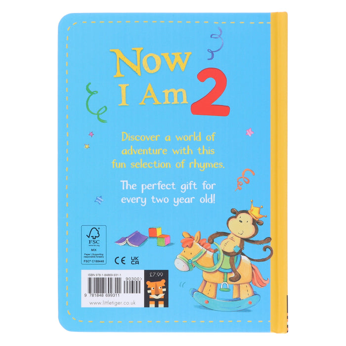 Now I Am 2: A Collection of Rhymes to Share! by Rachel Baines - Ages 2+ - Board Book 0-5 Little Tiger Press Group