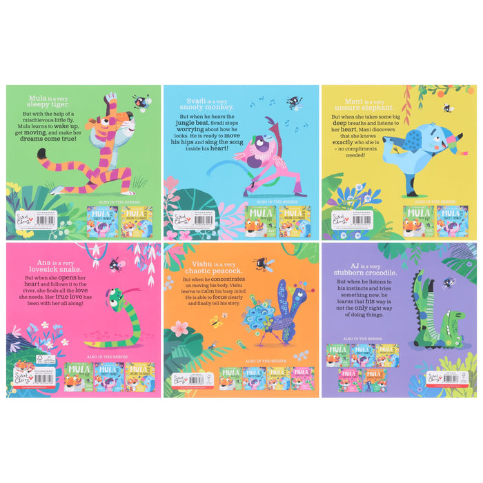 Mula and the Fly Animal Fun Yoga Stories 6 Picture Books Collection Set - Ages 3-6 - Paperback 3-5 Sweet Cherry Publishing