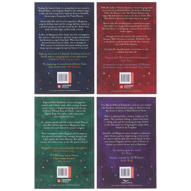 The Tudor Rose Murders by G J Williams 4 Books Collection Set - Fiction - Paperback Fiction Legend Press Ltd