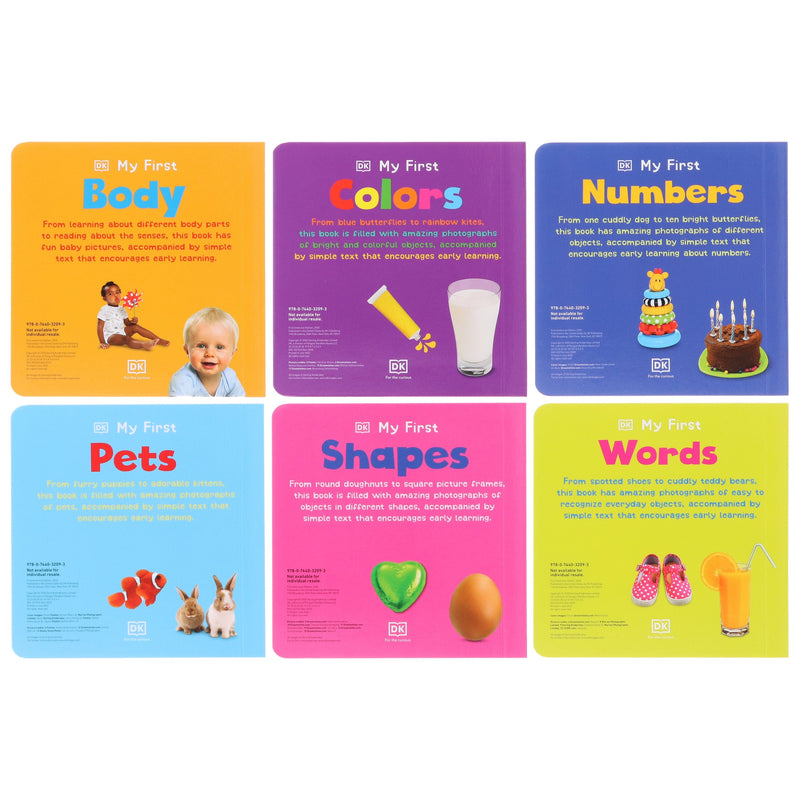 DK: My First Learning Library 6 Books Collection Box Set - Ages 0-5 - Board Book 0-5 DK