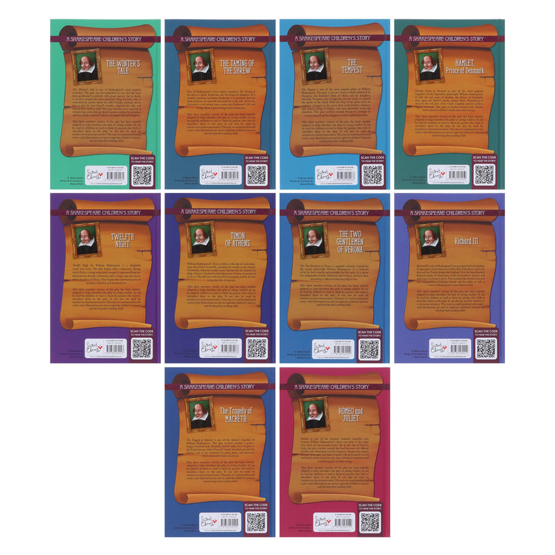 20 Shakespeare Easy Classics Childrens Stories The Complete Collection - Includes FREE (QR codes) - Age 7+ - Hardback 7-9 Sweet Cherry Publishing