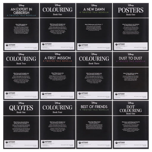 Disney: Advent Calendar Twisted Tales With 24 Books Box Set Including Twisted Story Content - Ages 12-16 - Paperback Young Adult Autumn Publishing