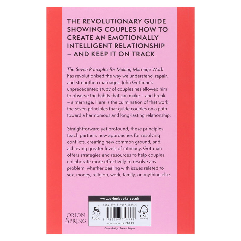 The Seven Principles For Making Marriage Work by John Gottman, PH.D., & Nan Silver - Non Fiction - Paperback Non-Fiction Hachette