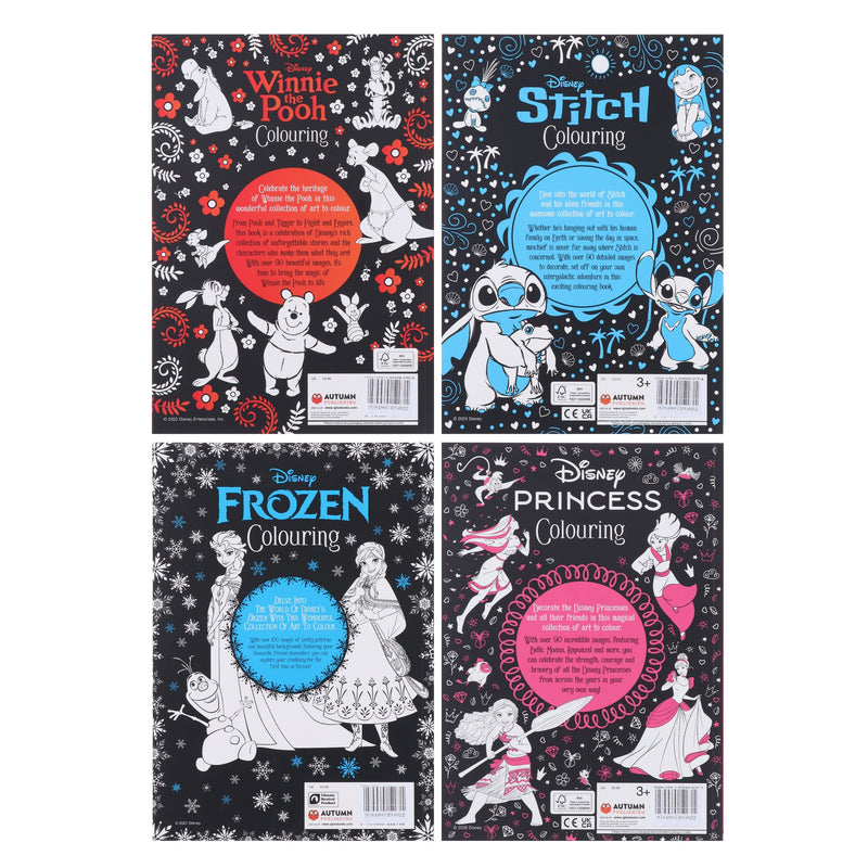 Disney Colouring Collection by Walt Disney 4 Books Set - Ages 5+ - Paperback 5-7 Autumn Publishing