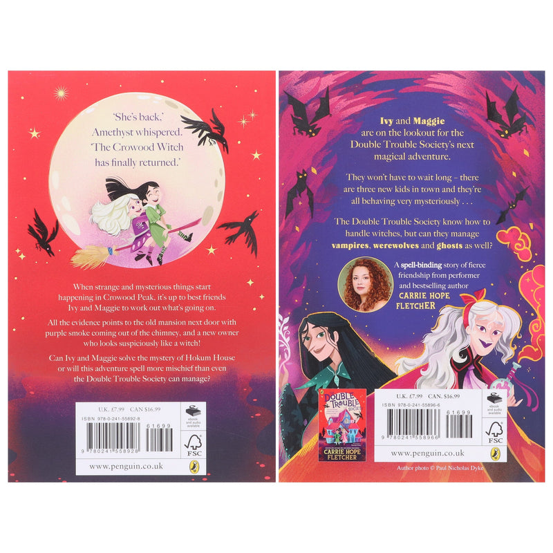 The Double Trouble Society Series by Carrie Hope Fletcher Illustrated 2 Books Collection Set - Ages 9-11 - Paperback 9-14 Penguin Random House