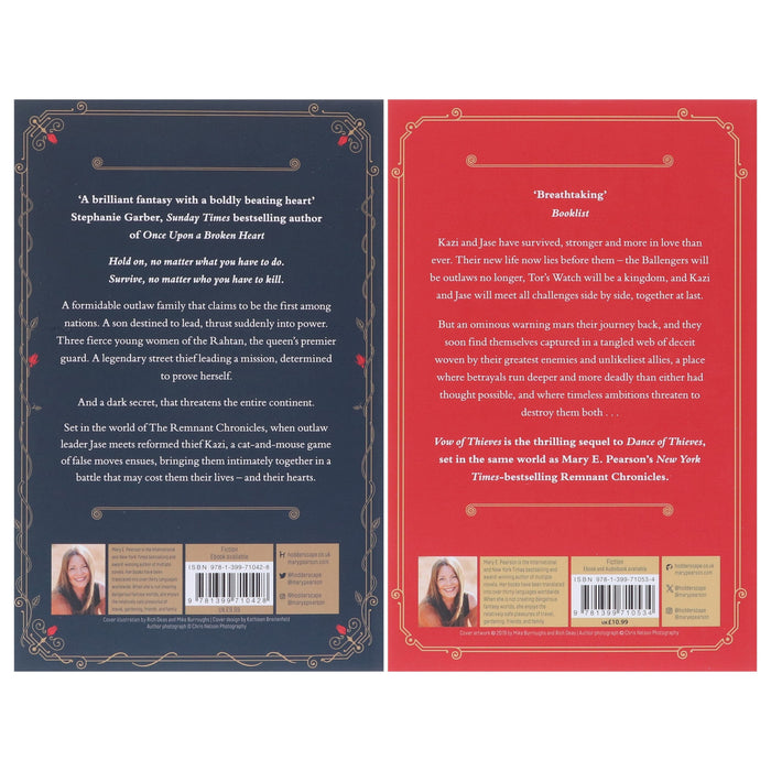 Dance of Thieves Series by Mary E. Pearson 2 Books Collection Set - Ages 14+ - Paperback Young Adult Hachette